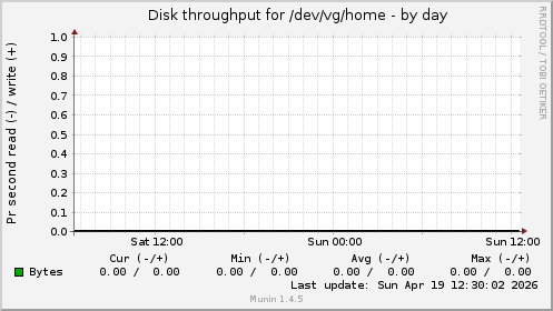 Disk throughput for /dev/vg/home